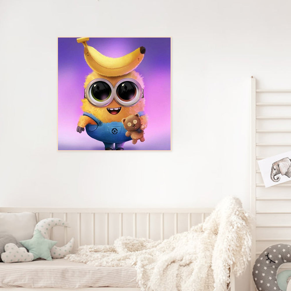 Banana Minions - Full Round Drill Diamond Painting 30*30CM