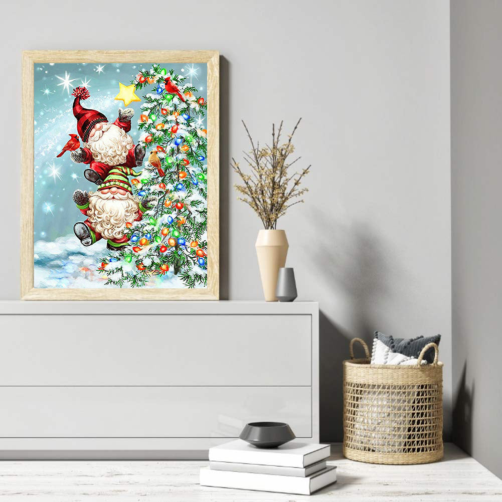 Christmas Gnome - Full Square Drill Diamond Painting 30*40CM