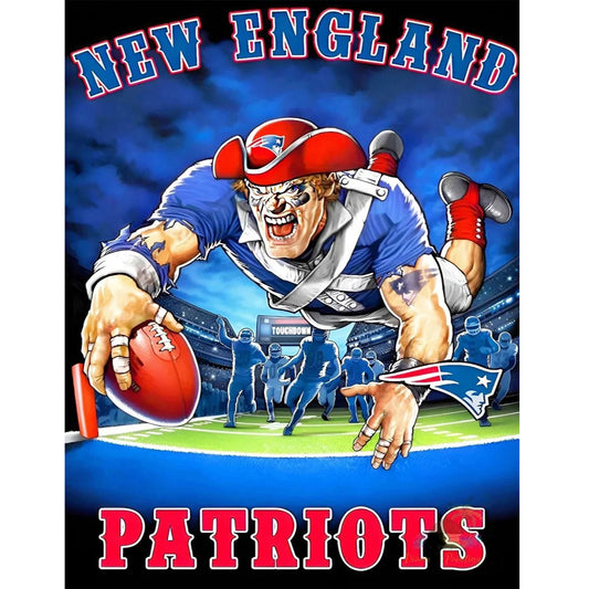 New England Patriots Football Team - Full Round Drill Diamond Painting 30*40CM