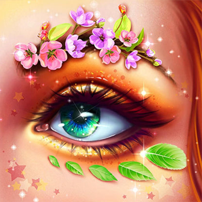 Charming Eyes - Full Round Drill Diamond Painting 30*30CM