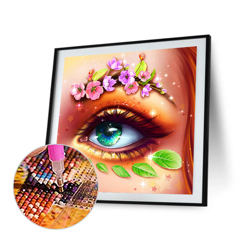 Charming Eyes - Full Round Drill Diamond Painting 30*30CM