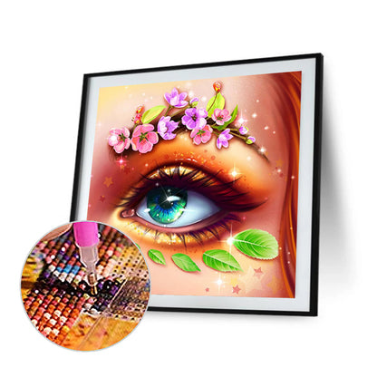 Charming Eyes - Full Round Drill Diamond Painting 30*30CM