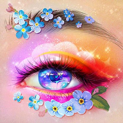 Charming Eyes - Full Round Drill Diamond Painting 30*30CM