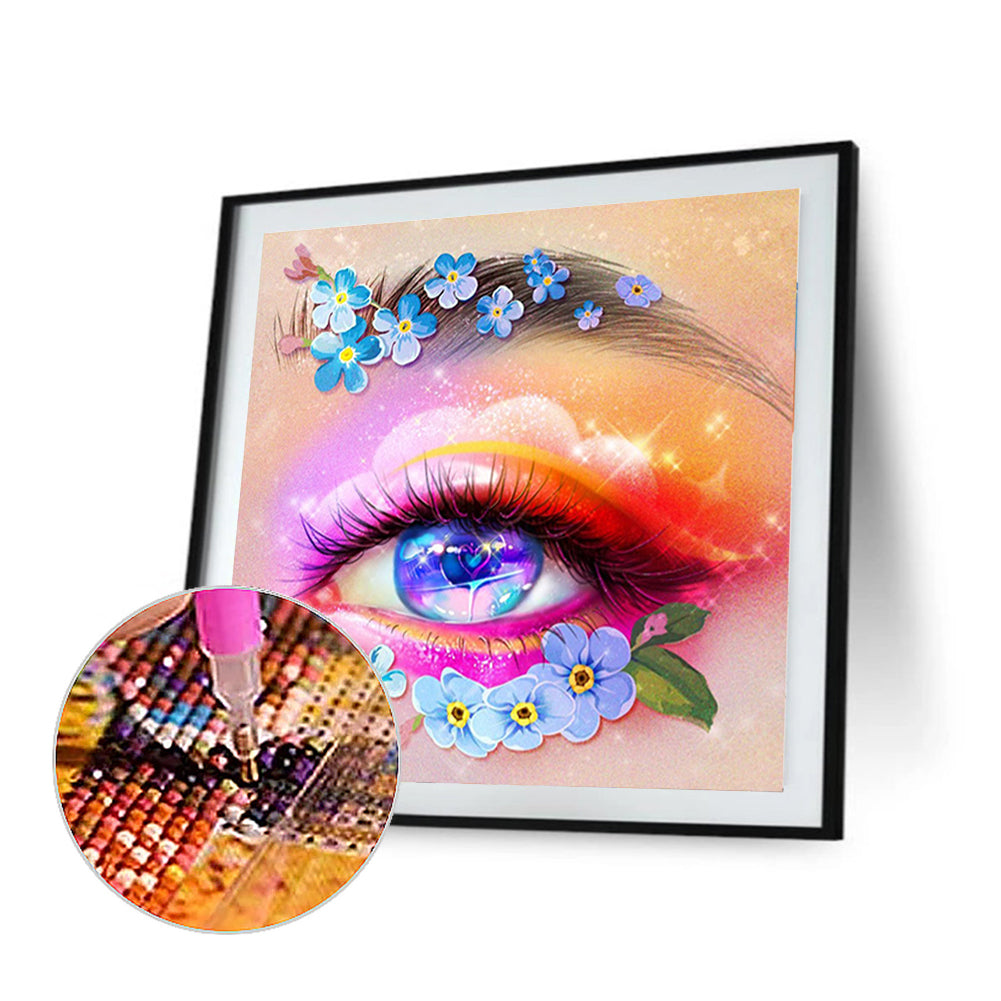 Charming Eyes - Full Round Drill Diamond Painting 30*30CM