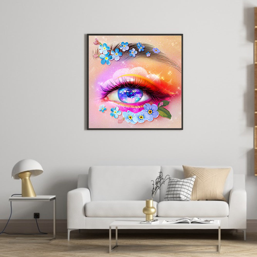 Charming Eyes - Full Round Drill Diamond Painting 30*30CM