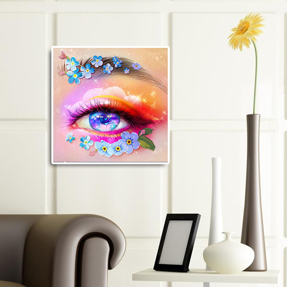 Charming Eyes - Full Round Drill Diamond Painting 30*30CM
