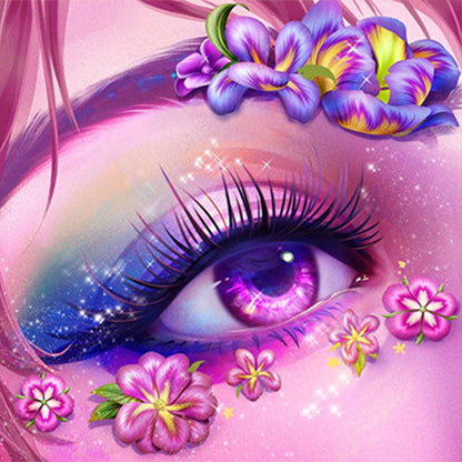 Charming Eyes - Full Round Drill Diamond Painting 30*30CM