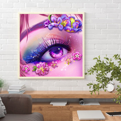 Charming Eyes - Full Round Drill Diamond Painting 30*30CM
