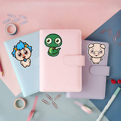 2 Sheets Diamonds Painting Sticker Crafts DIY Art Cartoon Paster Home Decoration