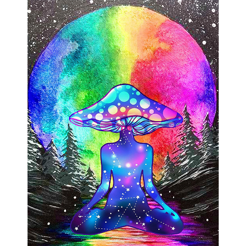 Psychedelic Mushrooms - Full Round Drill Diamond Painting 30*40CM