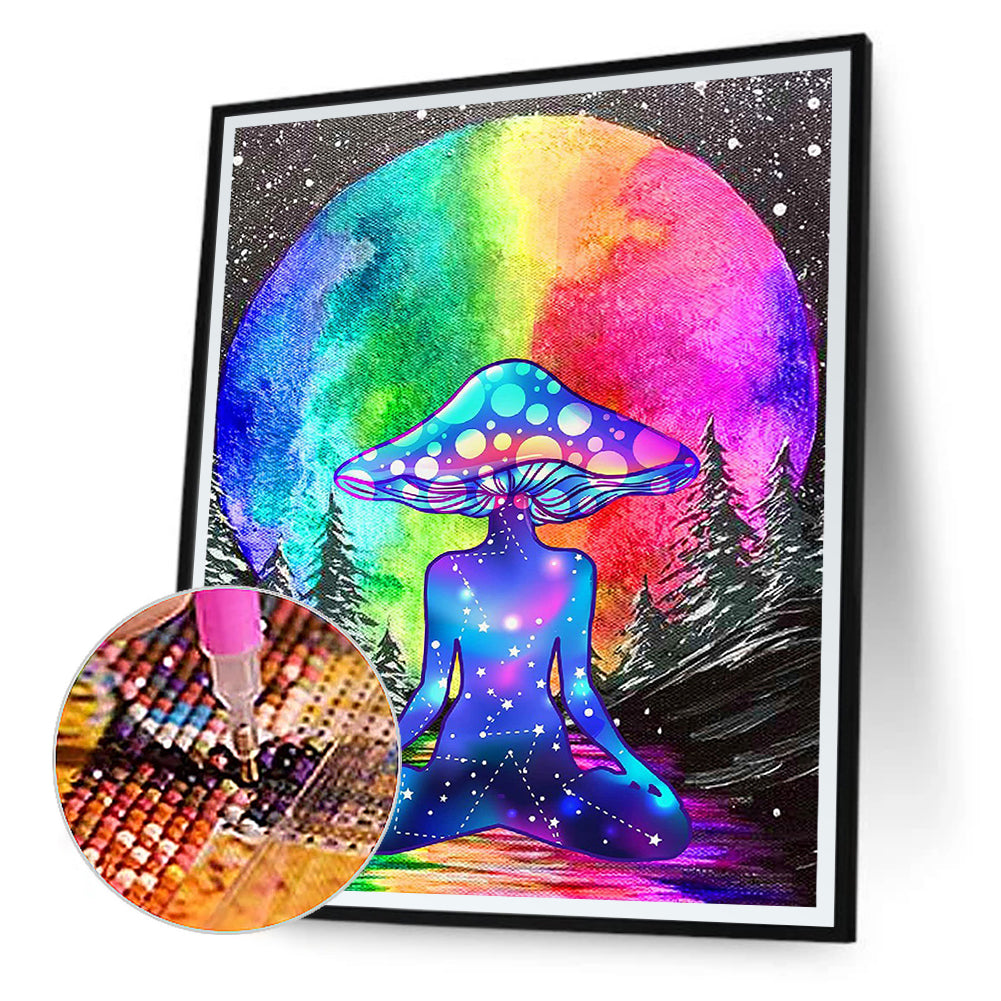 Psychedelic Mushrooms - Full Round Drill Diamond Painting 30*40CM