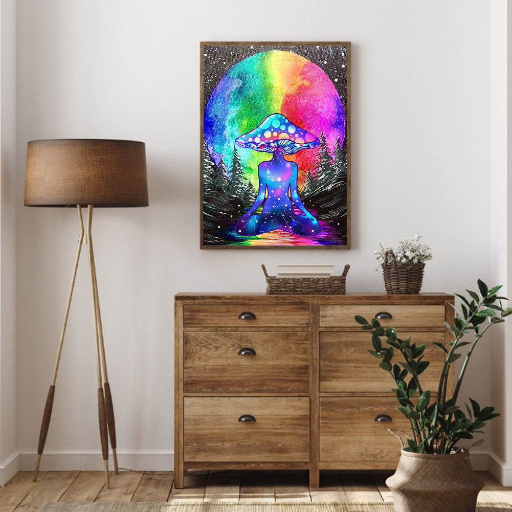 Psychedelic Mushrooms - Full Round Drill Diamond Painting 30*40CM