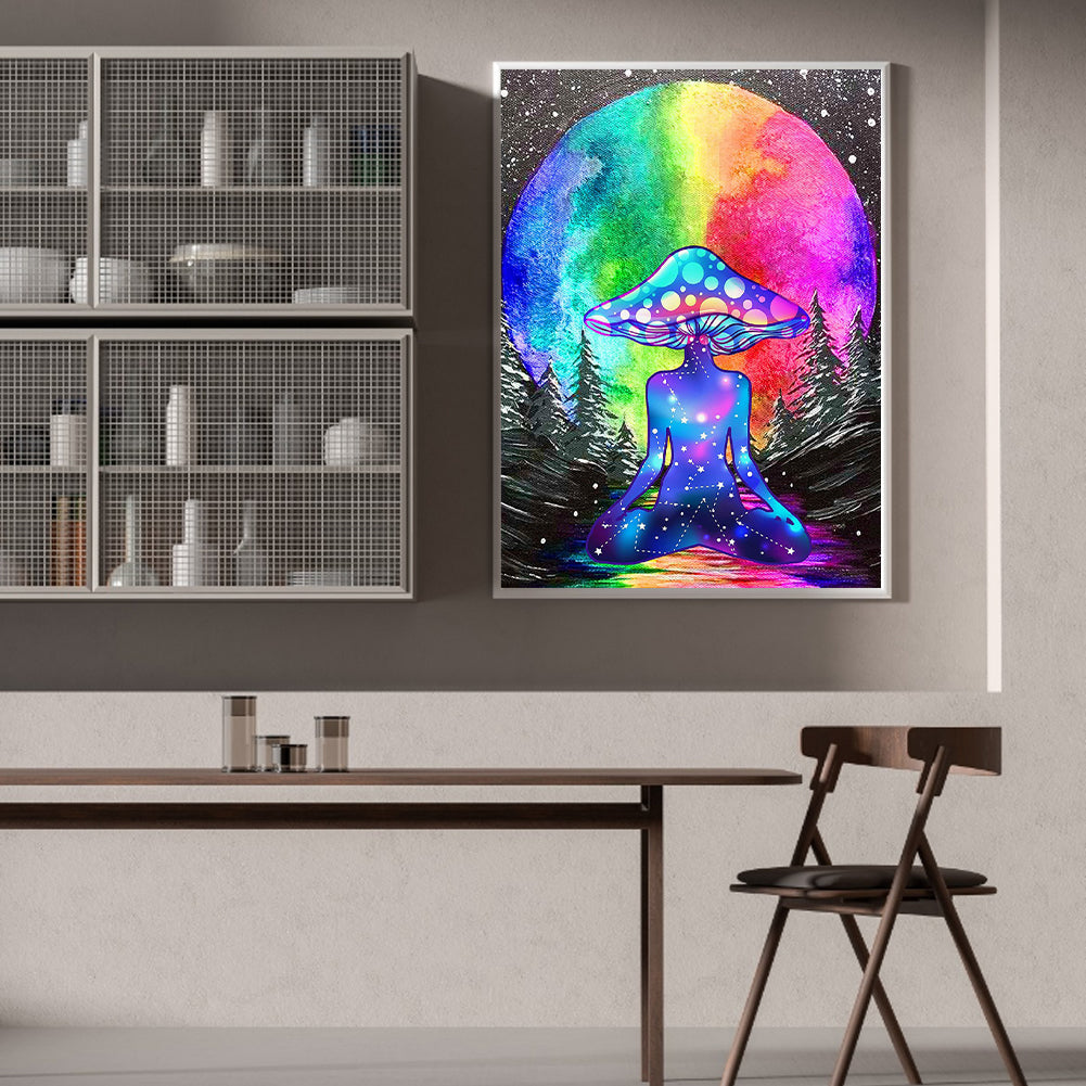 Psychedelic Mushrooms - Full Round Drill Diamond Painting 30*40CM