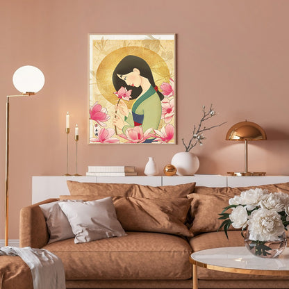 Hua Mulan - Full Round Drill Diamond Painting 30*40CM