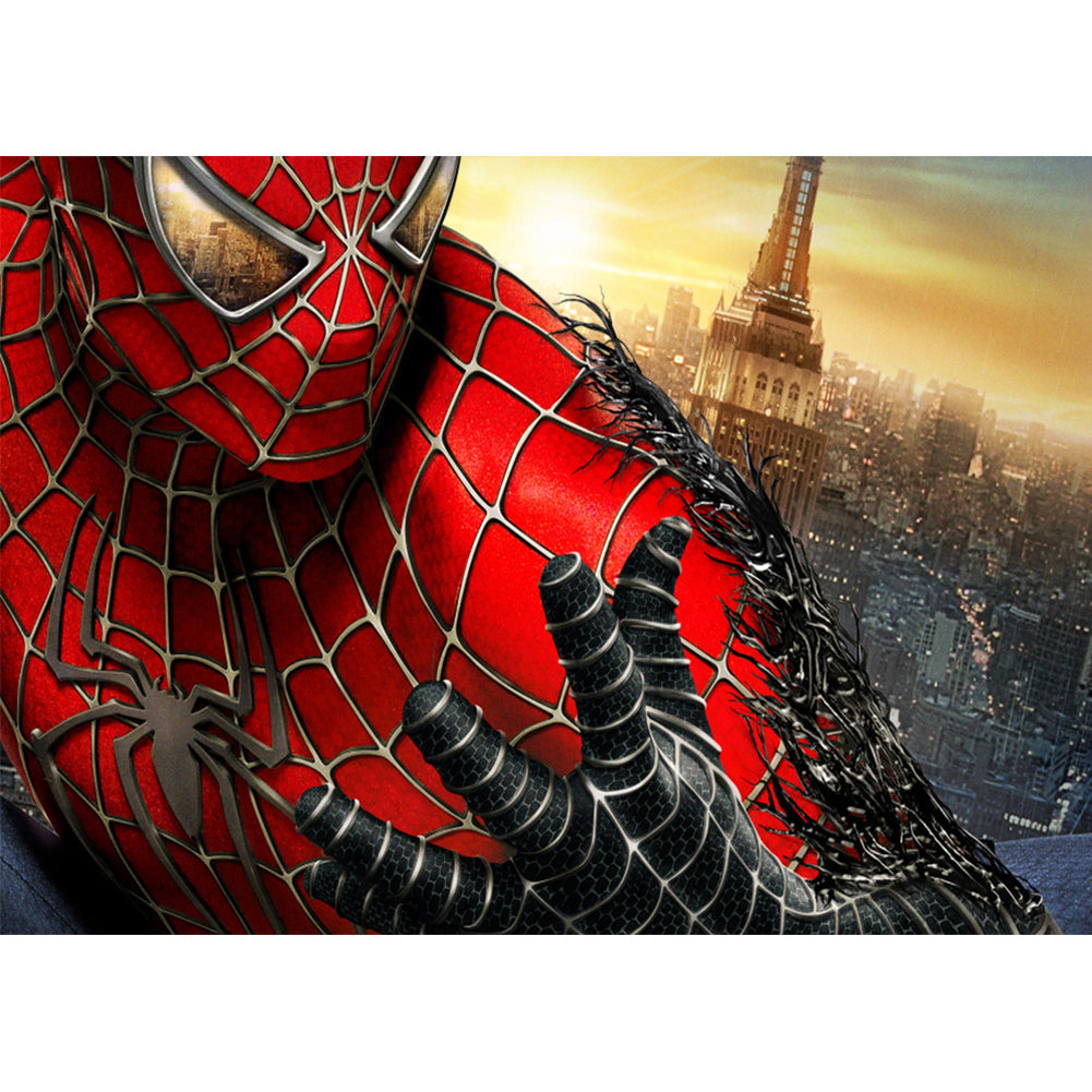 Spiderman - Full Round Drill Diamond Painting 45*30CM