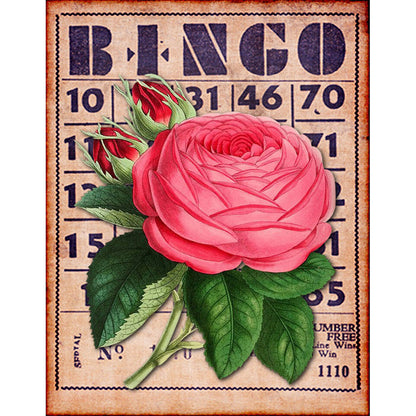 Bingo Rose Bouquet - Full Round Drill Diamond Painting 30*40CM