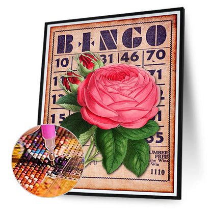 Bingo Rose Bouquet - Full Round Drill Diamond Painting 30*40CM