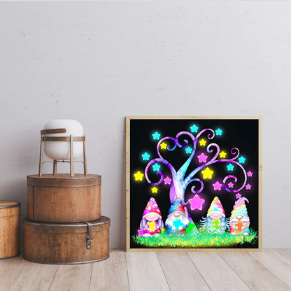 Goblins Under The Star Tree - Full Round Drill Diamond Painting 30*30CM