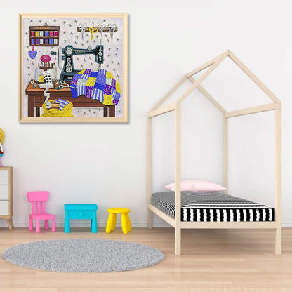 Sewing Machine - Special Shaped Drill Diamond Painting 30*30CM