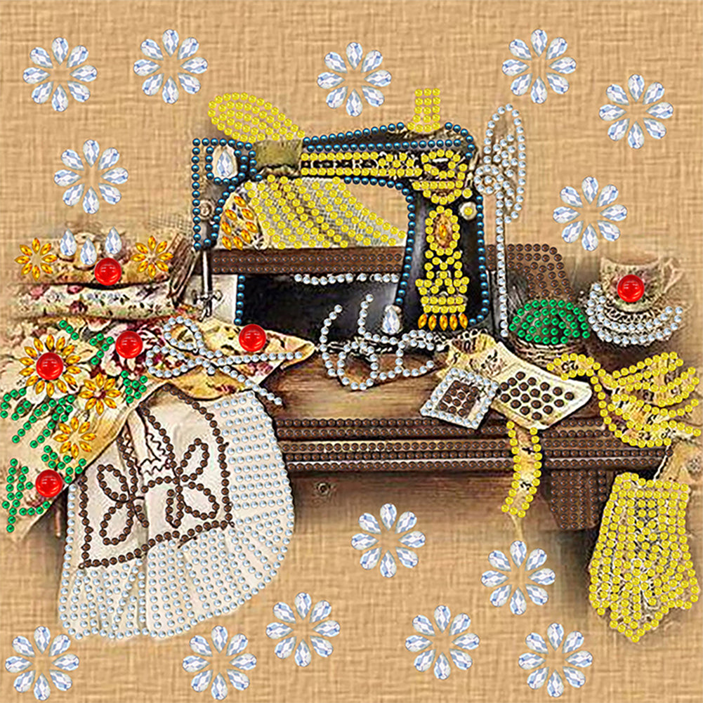 Sewing Machine - Special Shaped Drill Diamond Painting 30*30CM