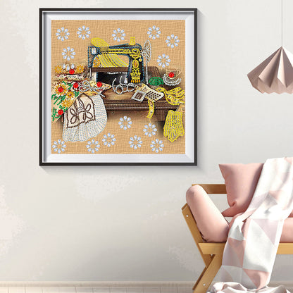 Sewing Machine - Special Shaped Drill Diamond Painting 30*30CM