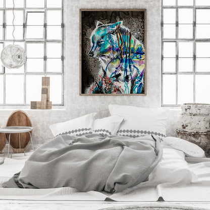 Wolf - Full Round Drill Diamond Painting 30*40CM