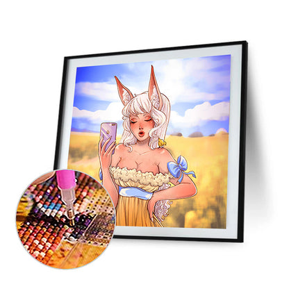 Anime Girl - Full Round Drill Diamond Painting 40*40CM