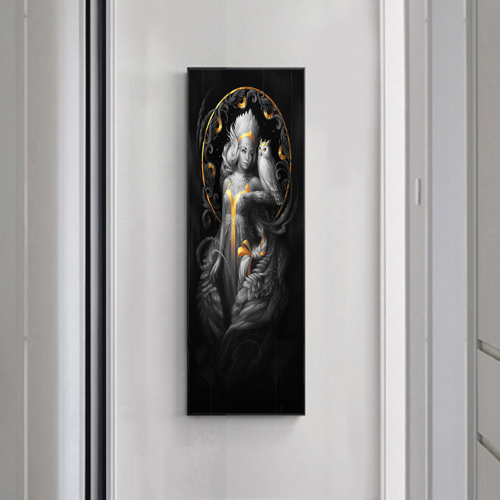 Luna Owl - Full Round Drill Diamond Painting 30*70CM