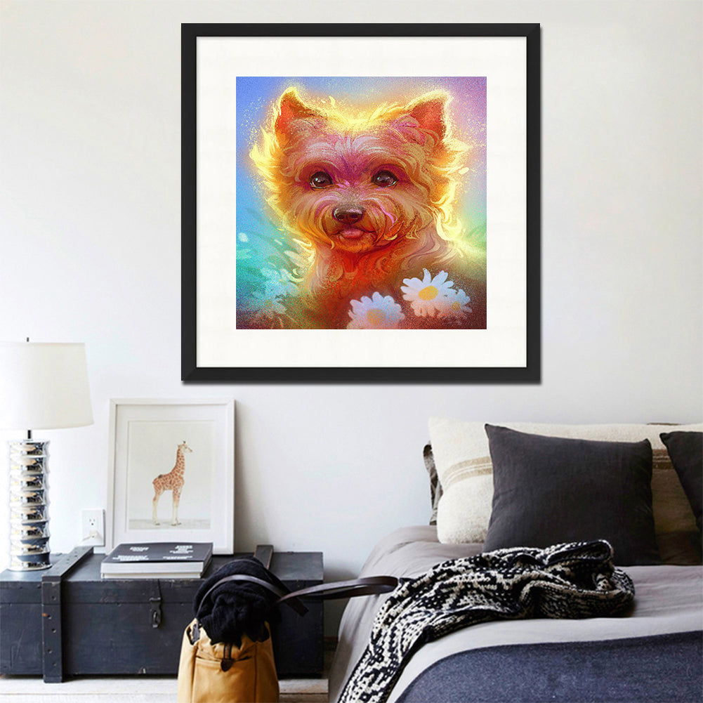 Shih Tzu - Full Round Drill Diamond Painting 40*40CM