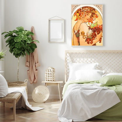 Art Nouveau - Female Illustrations - Full Round Drill Diamond Painting 40*50CM