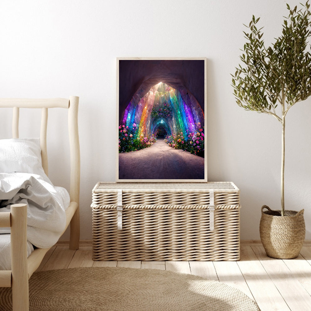 Blossom Rainbow Cave - Full Round Drill Diamond Painting 40*50CM