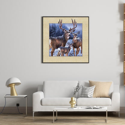 Elk - Full Round Drill Diamond Painting 35*35CM