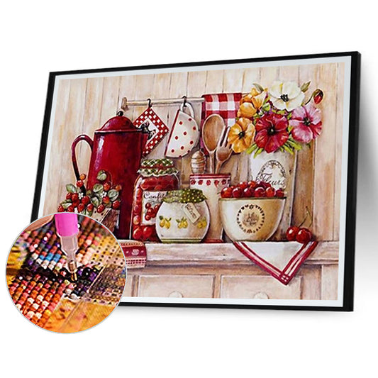 Kitchen Supplies - Full Round Drill Diamond Painting 60*50CM