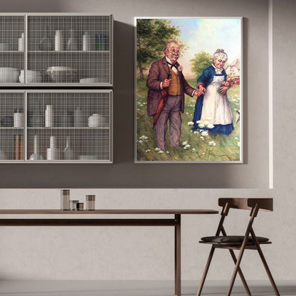 Old Couple - Full Round Drill Diamond Painting 50*60CM