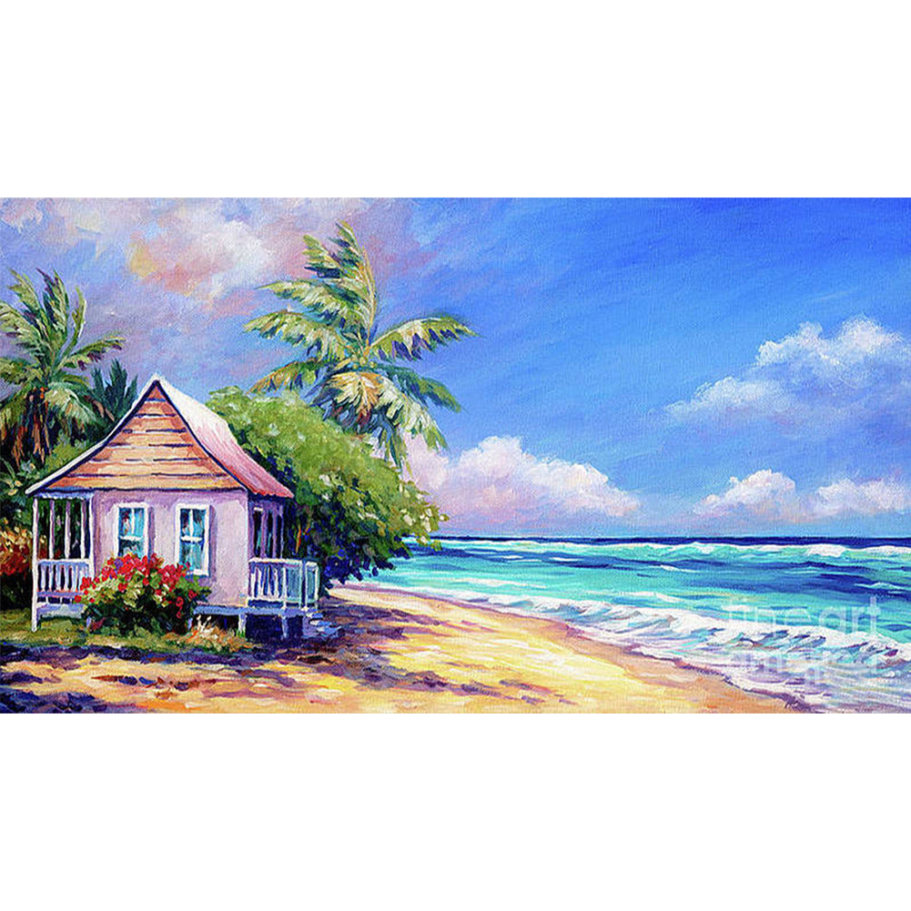 Breeze Floats On The Sea - Full Round Drill Diamond Painting 80*40CM