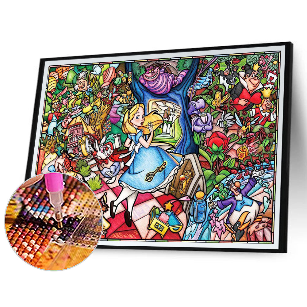 Alice In Wonderland - Full Round Drill Diamond Painting 90*60CM