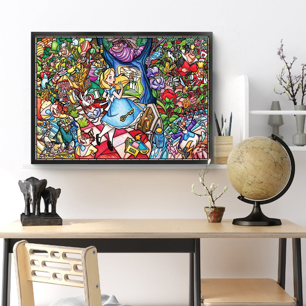 Alice In Wonderland - Full Round Drill Diamond Painting 90*60CM