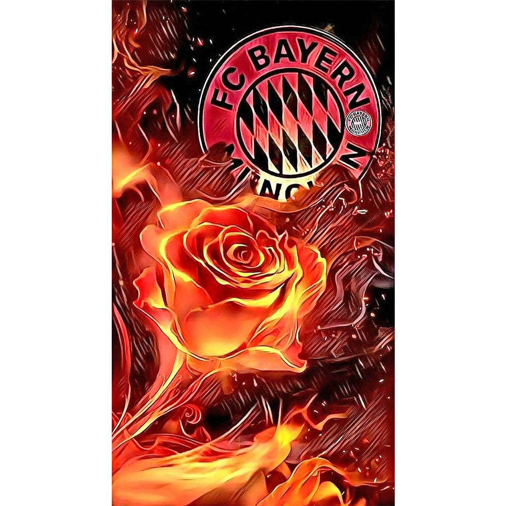 Bayern Munich Football Club - Full Round Drill Diamond Painting 30*50CM