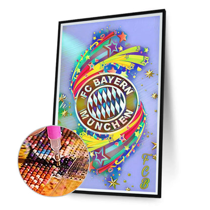Bayern Munich Football Club - Full Round Drill Diamond Painting 30*50CM
