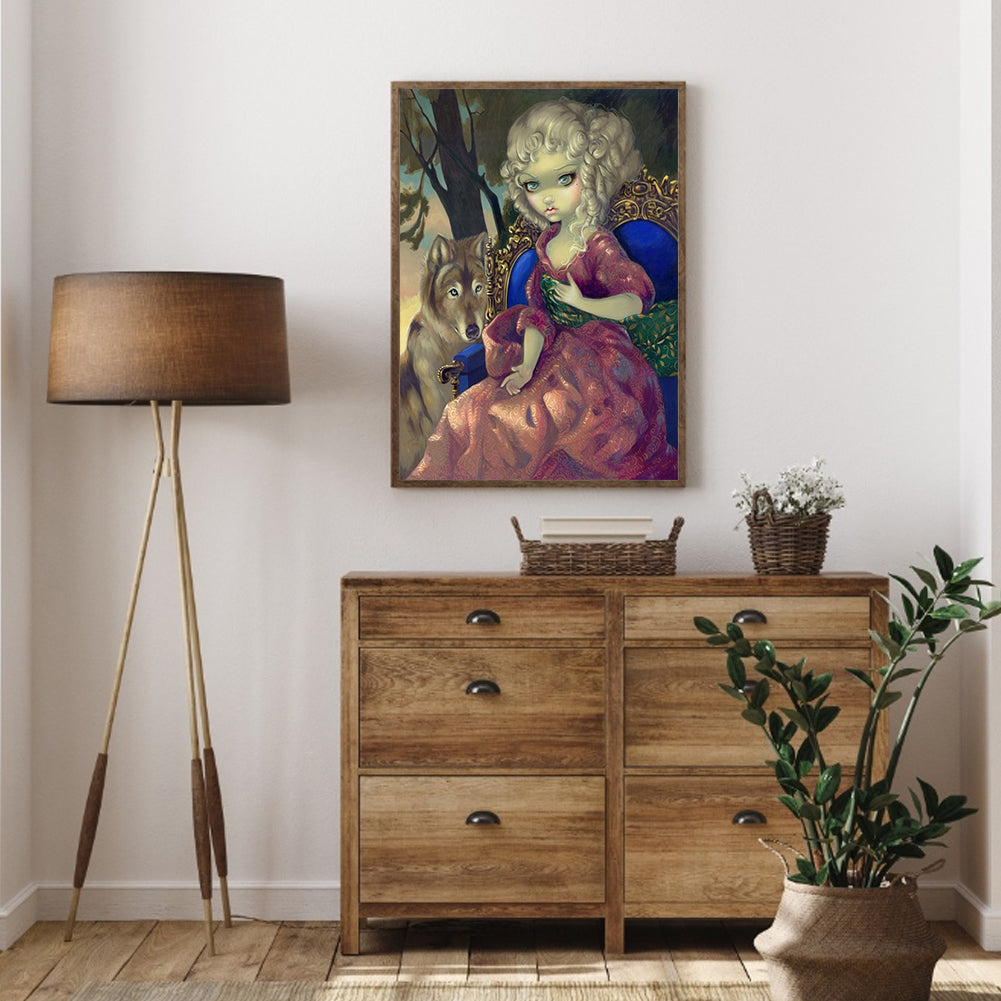 Gothic Dark Doll - Full Round Drill Diamond Painting 30*40CM