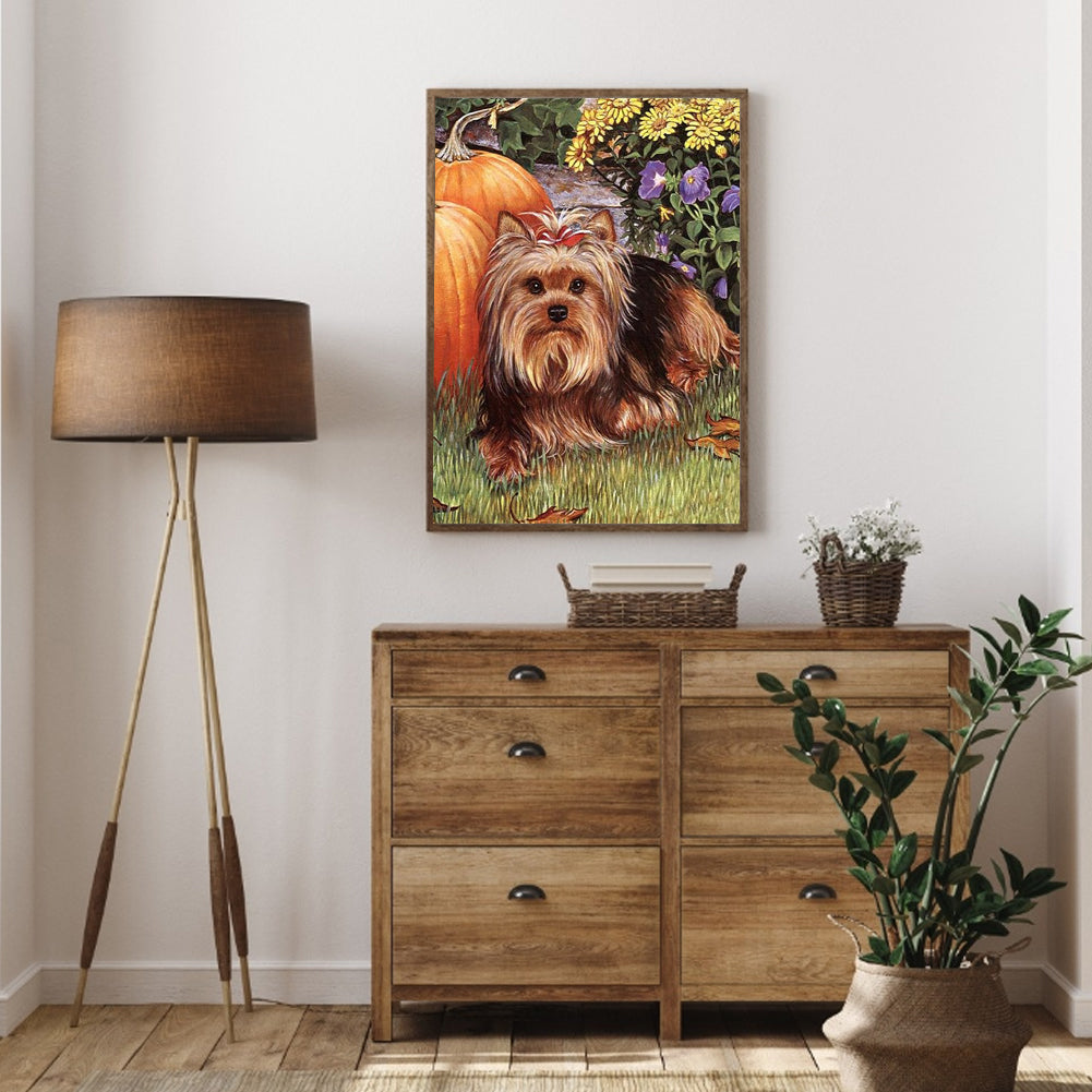 Yorkshire Terrier - Full Round Drill Diamond Painting 30*40CM