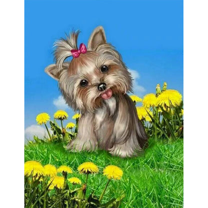 Yorkshire Terrier - Full Round Drill Diamond Painting 30*40CM