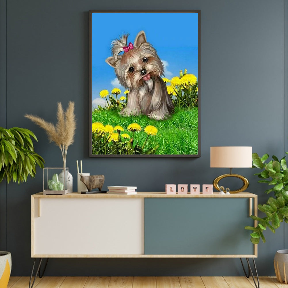 Yorkshire Terrier - Full Round Drill Diamond Painting 30*40CM