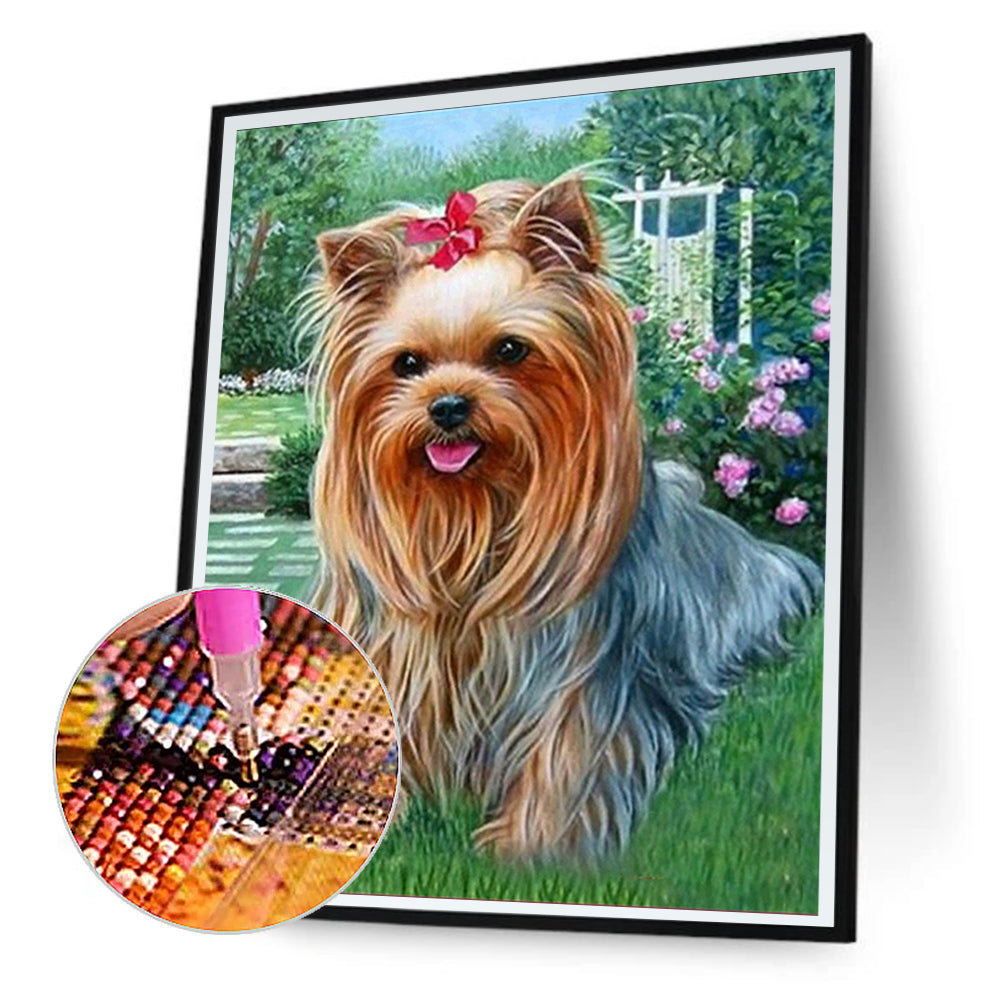 Yorkshire Terrier - Full Round Drill Diamond Painting 30*40CM