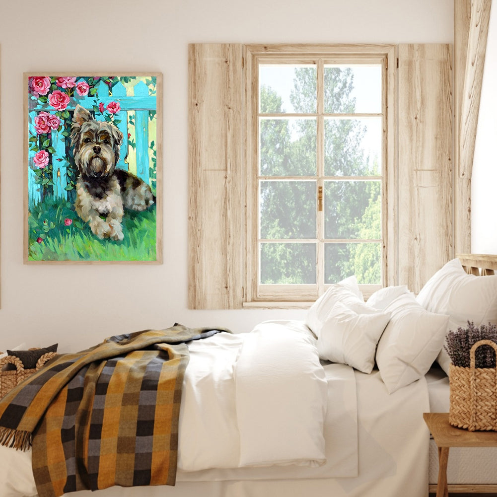 Yorkshire Terrier - Full Round Drill Diamond Painting 30*40CM