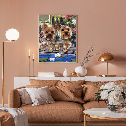 Yorkshire Terrier - Full Round Drill Diamond Painting 30*40CM