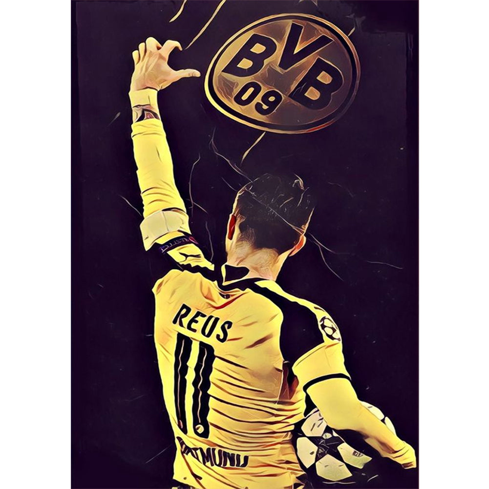 Dortmund Football Club - Full Round Drill Diamond Painting 30*40CM
