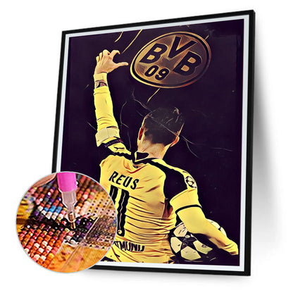 Dortmund Football Club - Full Round Drill Diamond Painting 30*40CM