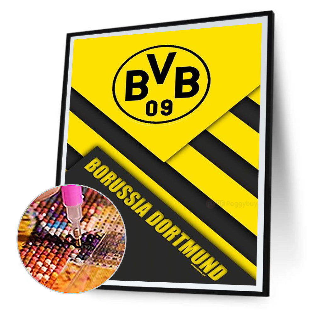 Dortmund Football Club - Full Round Drill Diamond Painting 30*40CM