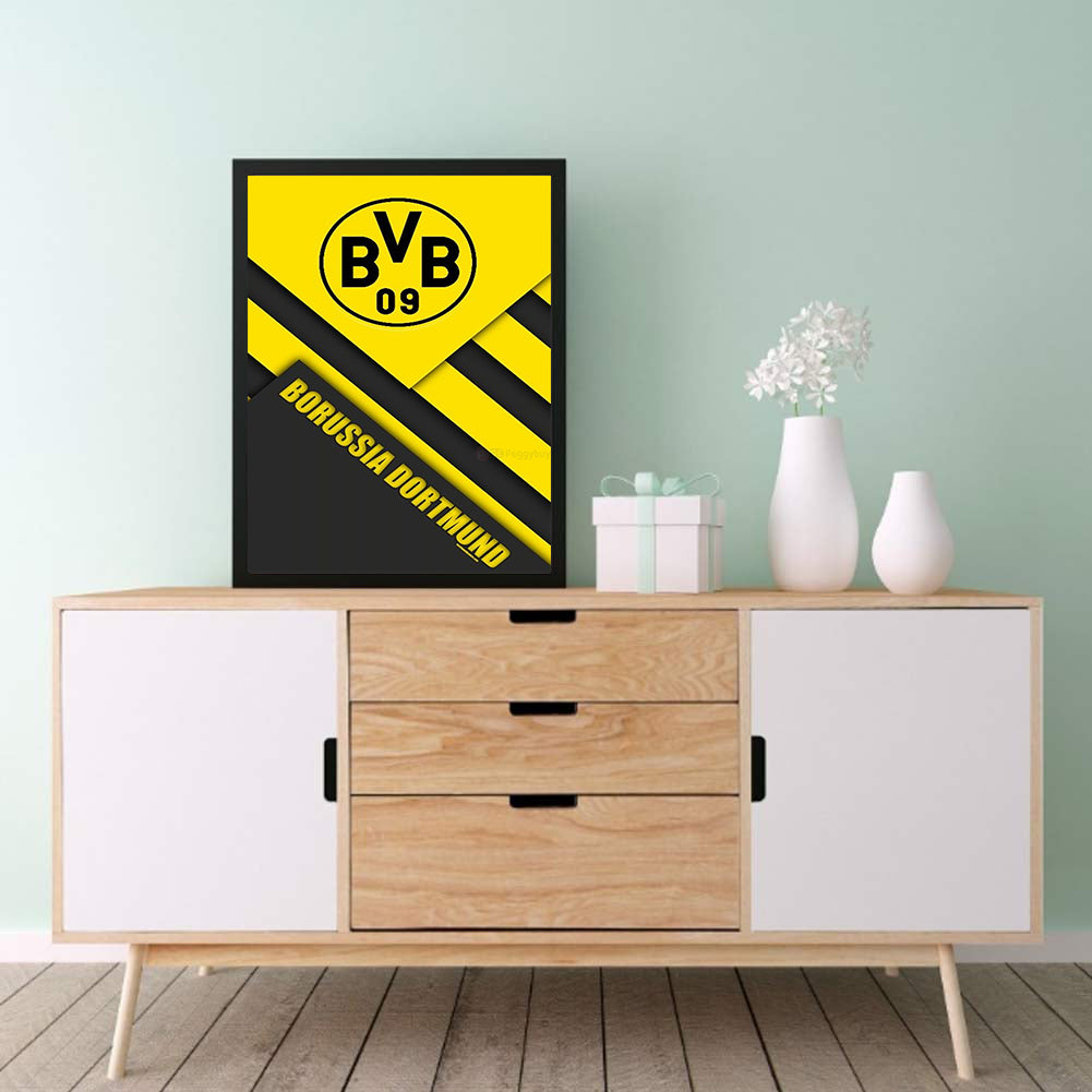 Dortmund Football Club - Full Round Drill Diamond Painting 30*40CM